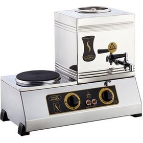Resim Işıkgaz Silverinox 15 Lik Elektrikli 10 Litre 1 Demlikli Çay Kazanı Slvr-2070 