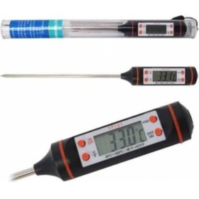 Resim EC Shop Warra Dijital Gıda Termometresi Süt Yemek Sıcaklık Ölçer Pişirme Derecesi-50°C ile 300°C Ölçüm Aralığı 