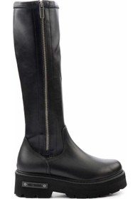 Resim Black Hakiki Deri Kadın Bot & Bootie Hd0777068803 Black 