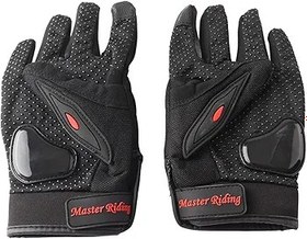 Resim Dilwe Tam Parmak Dokunmatik Ekranlı Motosiklet Eldivenleri, Eklem Zırhlı Ve Dokunmatik Ekran Uyumlu Parmak Uçlu, Nefes Alabilen Binici Eldivenleri 