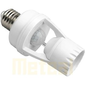 Resim Qingmipy E27 Vidalı Hareket Sensörlü Akıllı Ampul Tabanı - 360 Algılama, 10sn-5dk Gecikme Ayarı, 110-240v, 60w 