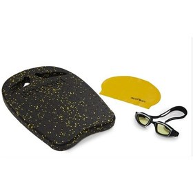 Resim Actifoam 3'lü Yüzme Seti Yüzme Tahtası+havuz Bonesi+yüzücügözlük Kırmızı 