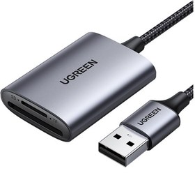 Resim Ugreen USB 3.0 Micro SD TF ve SD Hafıza Kartı Okuyucu Uzay Gri 