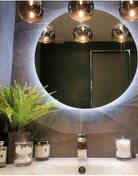 Resim Toprak dekor 60 Cm Beyaz Led'li Ayna Banyo Aynası Tuvalet Aynası-trafolu 