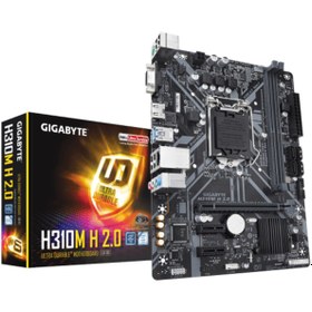 Resim Genel Markalar GIGABYTE H310M H 2.0, 2xDDR4, D-SUB, HDMI, 8-9.Nesil, LGA1151 Soket, Anakart 