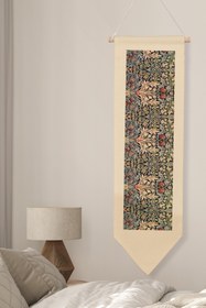 Resim William Morisse Duvar Halısı, Sanat Serisi Dekor, 100cm Kanvas Flama Askılı Duvar Örtüsü NO:702 - Renkli - 15 / 30 x 100 
