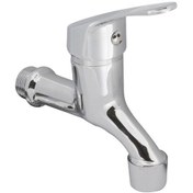 Resim Gms Mix Kısa Aç-Kapa Musluk Bahçe Tuvalet Lavabo Sr236 Gri 