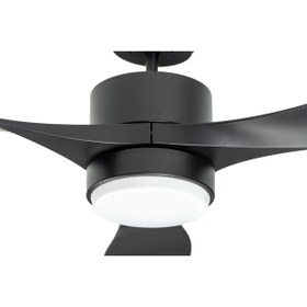 Resim Alsanfan Kozan Siyah Aydınlatmalı Uzaktan Kumandalı Tavan Vantilatörü 132cm 