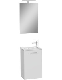 Resim VitrA Mia 69576 Banyo Dolabı Seti Kapaklı Parlak Beyaz 40 CM Parlak Beyaz 