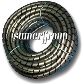 Resim Kablo Sarıcı Koruyucu Spiral No 8- 32 Mm Siyah Rulo 25 M 