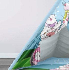 Resim instababyrooms Çocuk Oyun Çadırı Orman Hayvanları Dijital Baskılı 