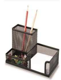 Resim Drt 2101 Masa Üstü Metal Organizer Metal Siyah - Orgnzr 