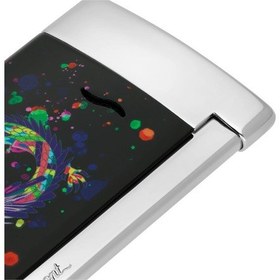 Resim S.t. Dupont Dragon Resim Slim 7 Çakmak 027777 Siyah/krom 