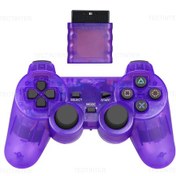 Resim Şeffaf Mor-sony Ps2 Kablosuz Denetleyici Gamepad İçin Play Station 2 Joystick Konsolu İçin Ps2 İçin Sony Ps1 Şeffaf Renk 