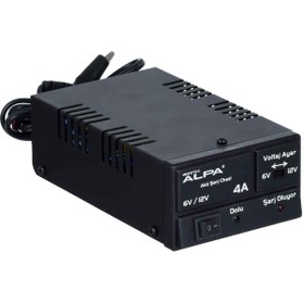 Resim Alpa 6v -12v 4 Amper Akü Şarj Cihazı An-61204 