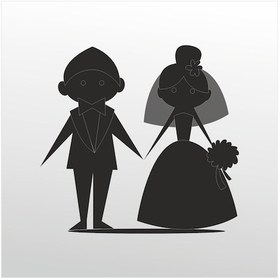 Resim Folyo Sticker Nikah 90 Cm Uzunluk Siyah 