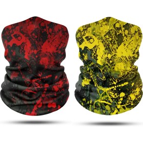 Resim Dair Aksesuar 2'li Set Boyunluk Erkek Boyunluk Kadın Boyunluk Motosiklet Boyunluk Maske Balaklava Outdoor Maske 