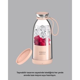 Resim Pembe ve Beyaz Renk Seçenekli Mini Boy Meyve Sıkıcı Nemere 