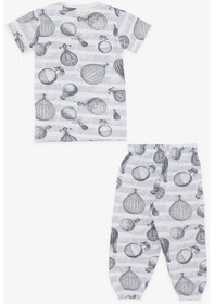 Resim Breeze Kız Bebek Kısa Kollu Pijama Takımı Uçan Balon Desenli 9 Ay-3 Yaş, Ekru-ekru Ekru 