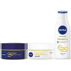 Resim Nivea Q10 Gündüz + Gece Bakım Kremi 2 x 50 ML + Losyon 250 ML 