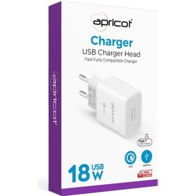 Resim Apricot APC-U310 3.4A Beyaz Ev Şarj Adaptörü 