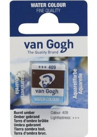Resim Talens Van Gogh 1/2 Tablet Sulu Boya 409 Burnt Umber 