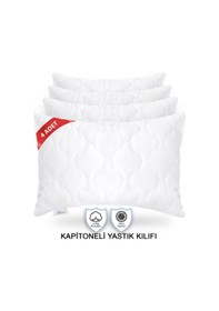Resim Vionel Home %100 Pamuk Kapitone 4’lü Yastık Koruyucu Kılıf 50 x 70 CM 