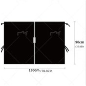 Resim Dashanshop Fıat Ducato Ford Transit Sprinter T5 T6 Koyu Renk Siyah 2li Perde Seti 