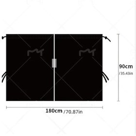 Resim Dashanshop Fıat Ducato Ford Transit Sprinter T5 T6 Koyu Renk Siyah 2li Perde Seti 