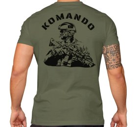 Resim Alfa Giyim Alfa Komando Asker Baskılı Tişört 