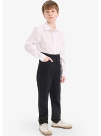 Resim Defacto Erkek Çocuk Polo Yaka Poplin Uzun Kollu Gömlek Y1302a625auwt36 Beyaz 