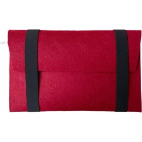 Resim Handmade MacBook Pro Kılıf Çanta 16'' Için Bordo 