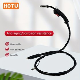 Resim HOTU 1 Adet Gazsız Kendi Kendine Bağlama Kablo Satılır - Koruyucu Kaynak Meşalesi, Metal Malzeme, Yaşlanmaya Karşı Dayanıklı Korozyon Direnci, Ağır Hizmet Tipi Kablo, Tel ve Akım Entegre Tasarımıyla Kolay Kurulum ve Uzun Ömür 