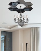 Resim Decorita Ayna | Füme Ayna | 6'lı Takım Altıgen Tavan Aynası 