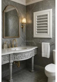 Resim Estetik Tasarımlı Plastik Banyo Wc Havalandırma Menfezi 30x30 Cm 