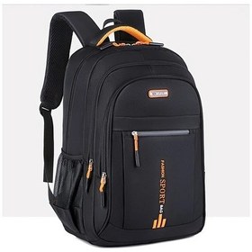 Resim Honeybeeshop Erkek Ve Kadın Siyah Laptop Çantası Bj9977 Turuncu Ayarlanabilir Askı Çok Bölmeli Diğer 