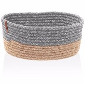 Resim The Mia Jutte Oval Sepet Bambu Gri SPT0031 24x15x12 cm 