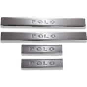 Resim Vw Volkswagen Polo Uyumlu Hb Kapı Eşiği 4 Parça 2005-2009 Paslanmaz Krom 