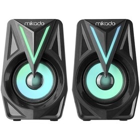 Resim Mikado MD-S23 Glare 3Wx2 Siyah Usb 2.0 Rgb Speaker 