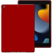 Resim İpad 7 / 8 / 9 Nesil 10,2 İnç Uyumlu Rubber Yıkanabilir Silikon Kılıf Arka Kapak 