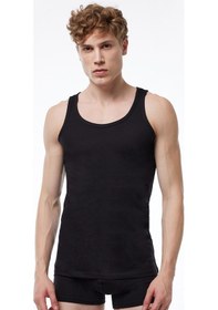 Resim Malabadi Erkek Siyah Beyaz 2 Li Paket Modal Yaz Serinliği Atlet 082 Siyah-beyaz 