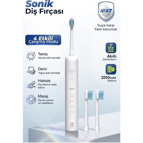 Resim 7go 7gmf2 Sonic Elektrikli Diş Fırçası Beyaz 