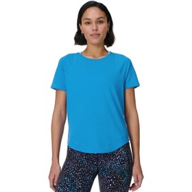 Resim Sweaty Betty Breathe Easy Kadın Pembe Koşu Tişört 