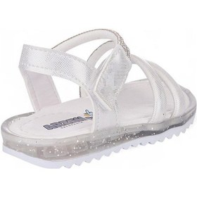 Resim 035 Kız Bebek Taşlı Sandalet Beyaz 