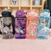 Resim 1 adet Melodi için, for Kuromi için ve for cinnamoroll için 27oz Su Şişesi - Dayanıklı PC, Sızdırmaz, Yüksek Sıcaklık Dayanıklı, Omuz Askılı Taşınabilir - Okul, Ofis, Spor Salonu için İdeal - Doğum Günü Hediyesi veya Onun İçin Mükemmel Hediye 
