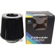 Resim Dashanshop Siyah 76mm Universal Yüksek Akış Racing Konik Hava Filtresi Jdm 