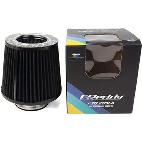 Resim Dashanshop Siyah 76mm Universal Yüksek Akış Racing Konik Hava Filtresi Jdm 
