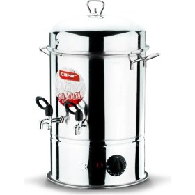 Resim Elektrikli Metal Semaver, 120 Bardak Kapasite, Dayanıklı ve Şık Tasarım 