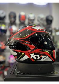 Resim Kyt NZ-Race +1 Siyah Vizör Motosiklet Kaskı Kırmızı 