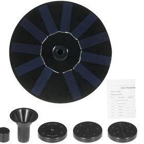 Resim Geeksen Güneş Enerjili Havuz Feneri, 4 Farklı Başlı İle Bahçe/suwak Dekorasyonu, Otomatik Çalışma, 70cm Maksimum Yükseklik 